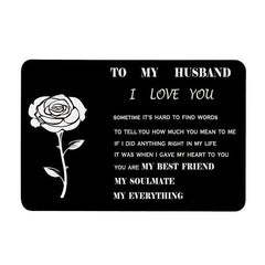 Alloy Card Postcard Christmas Gift For Husband