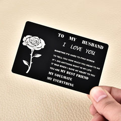 Alloy Card Postcard Christmas Gift For Husband