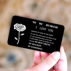 Alloy Card Postcard Christmas Gift For Husband