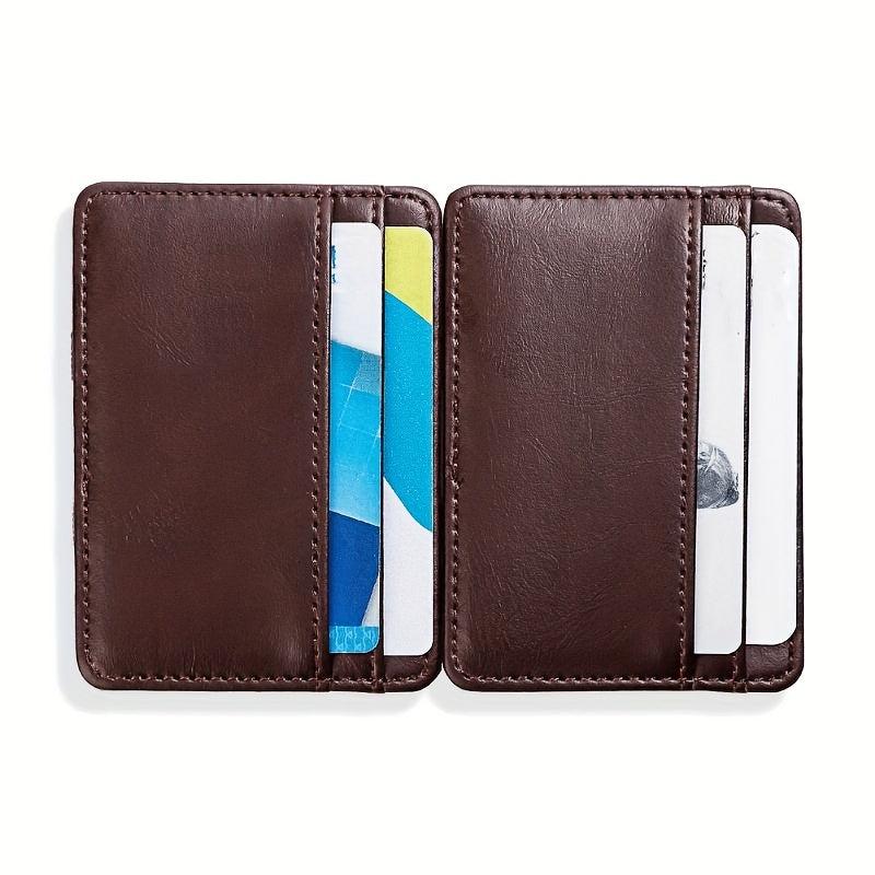 Vintage Slim Card Holder Engraved Men's Wallet Anniversary Gift