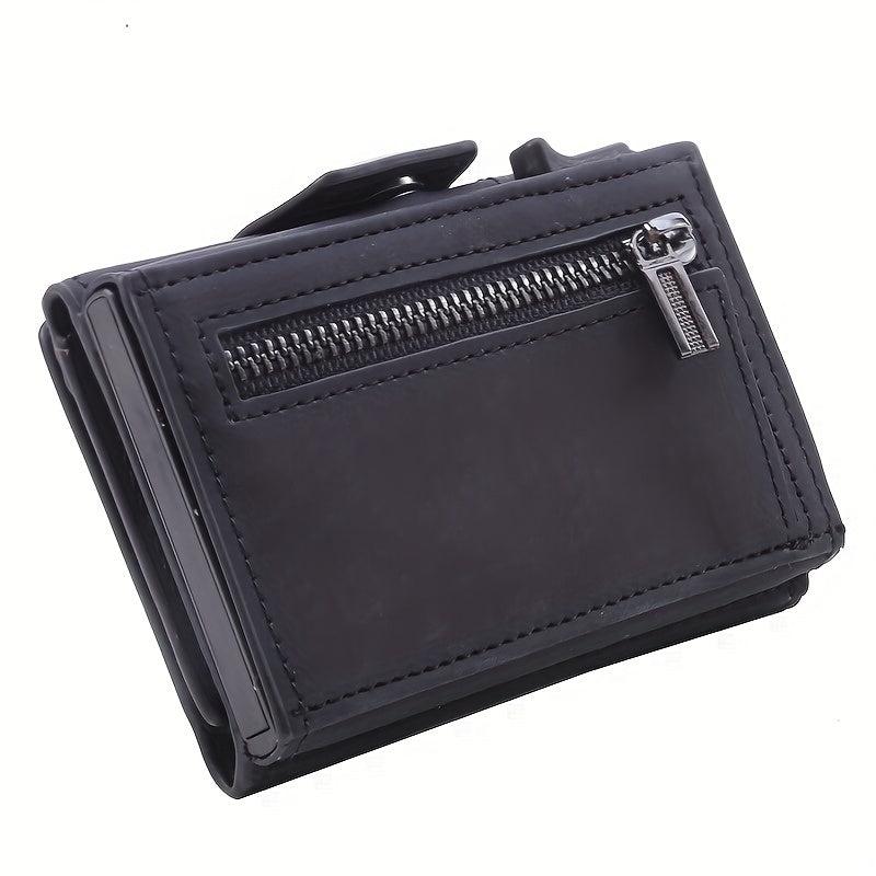 Men's PU Leather Short Wallet Card Holder