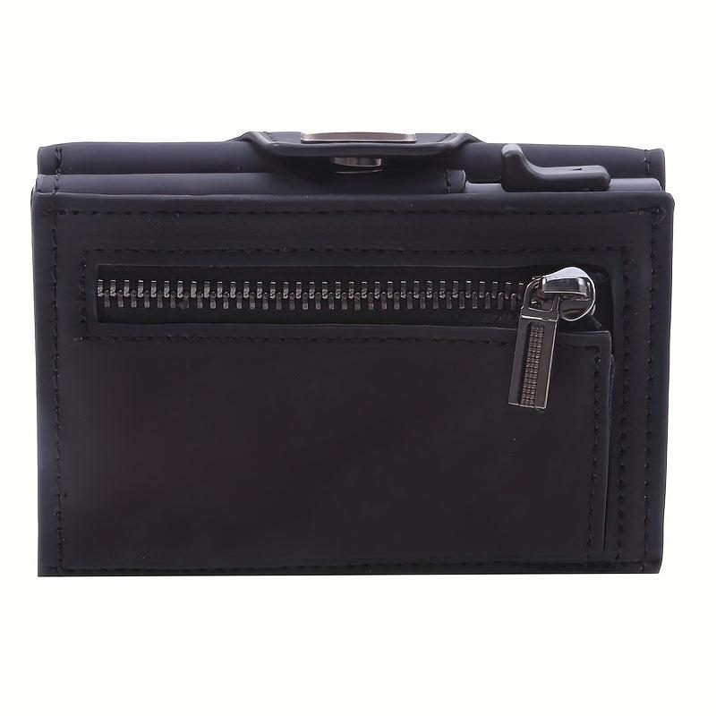 Men's PU Leather Short Wallet Card Holder