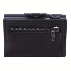 Men's PU Leather Short Wallet Card Holder