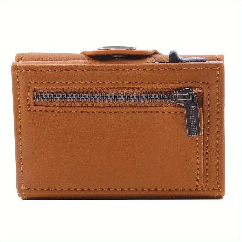 Men's PU Leather Short Wallet Card Holder