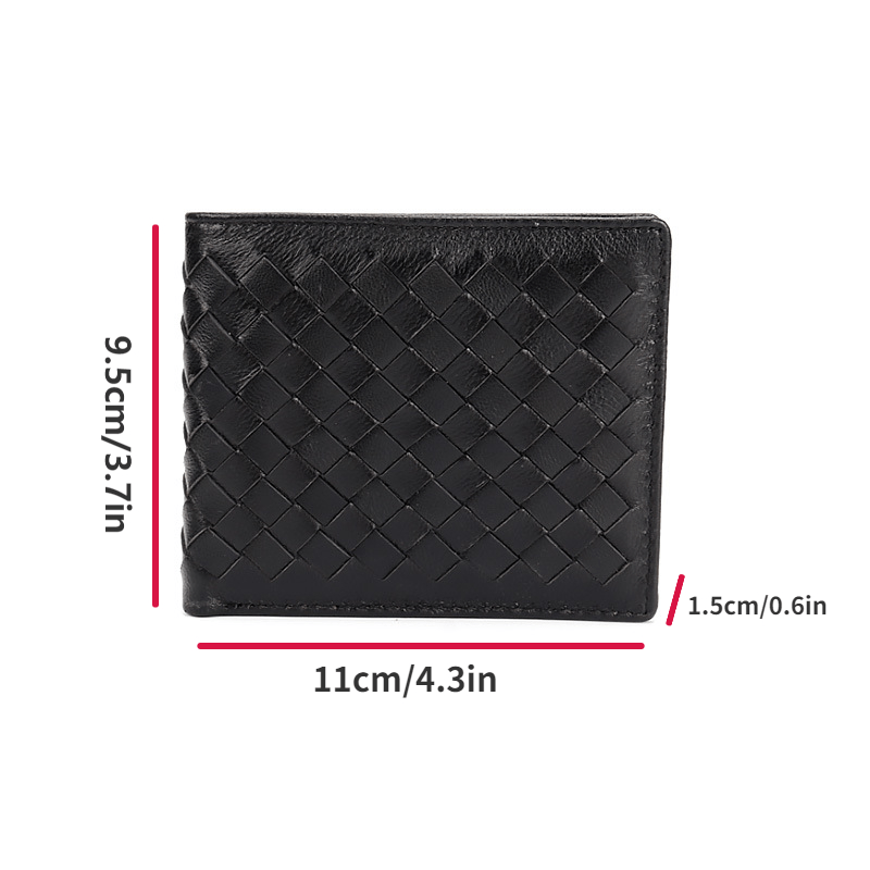 Sheepskin Woven Wallet with Card Slots