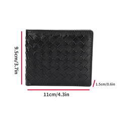 Sheepskin Woven Wallet with Card Slots