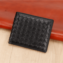 Sheepskin Woven Wallet with Card Slots