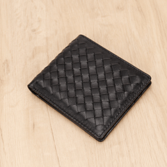 Sheepskin Woven Wallet with Card Slots