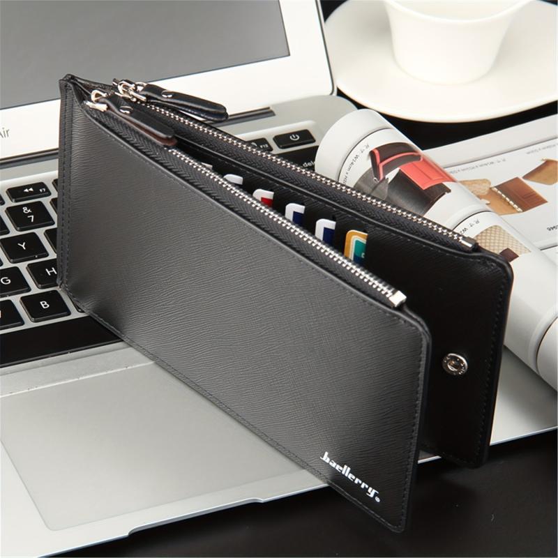 Men's Long Wallet Clutch Bag Organizer Coin Purse