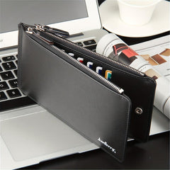 Men's Long Wallet Clutch Bag Organizer Coin Purse