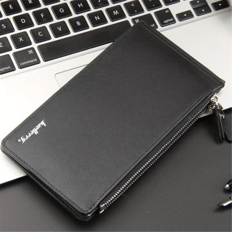 Men's Long Wallet Clutch Bag Organizer Coin Purse