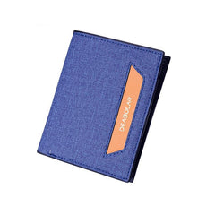Men's Leather Short Wallet Money Clip Card Holder Purse