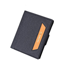 Men's Leather Short Wallet Money Clip Card Holder Purse