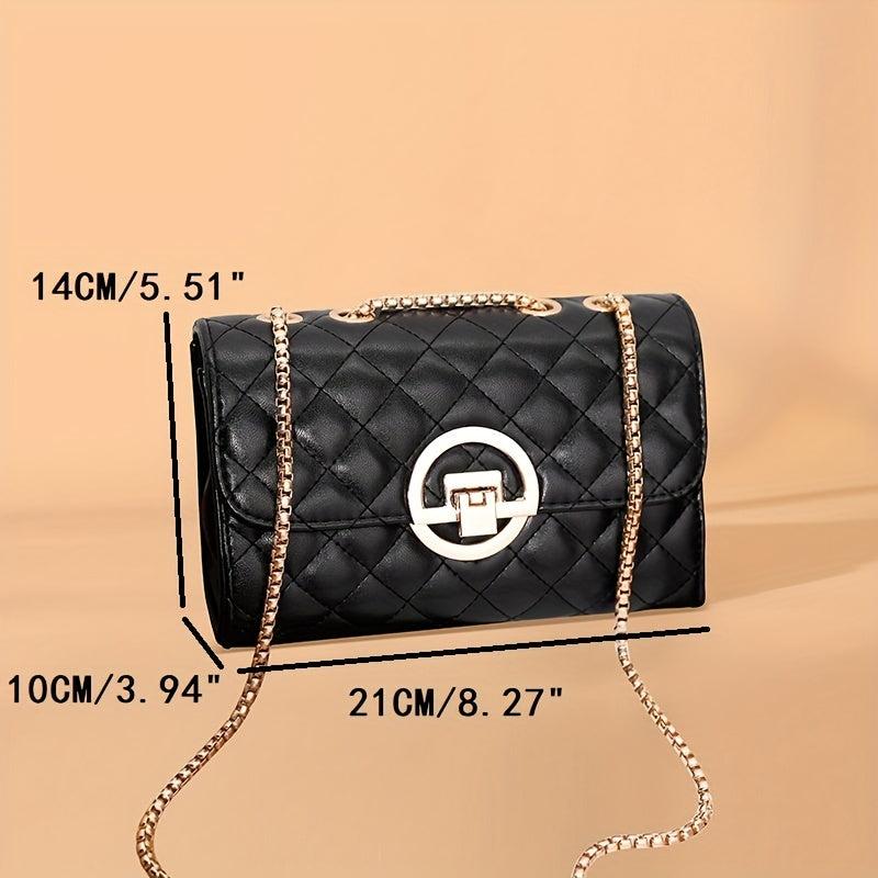 Fashionable Single Shoulder Bag Small Square Bag Chain Women's Bag