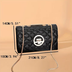 Fashionable Single Shoulder Bag Small Square Bag Chain Women's Bag