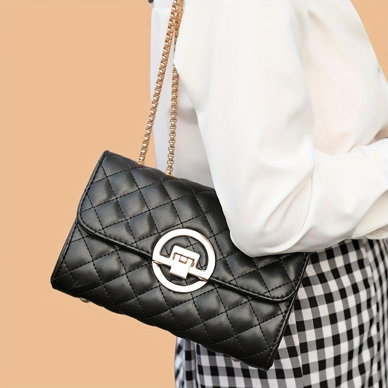 Fashionable Single Shoulder Bag Small Square Bag Chain Women's Bag