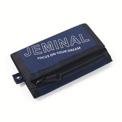 Student Canvas Wallet Chest Hanging Three fold Men's Sports Wallet