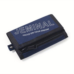 Student Canvas Wallet Chest Hanging Three fold Men's Sports Wallet