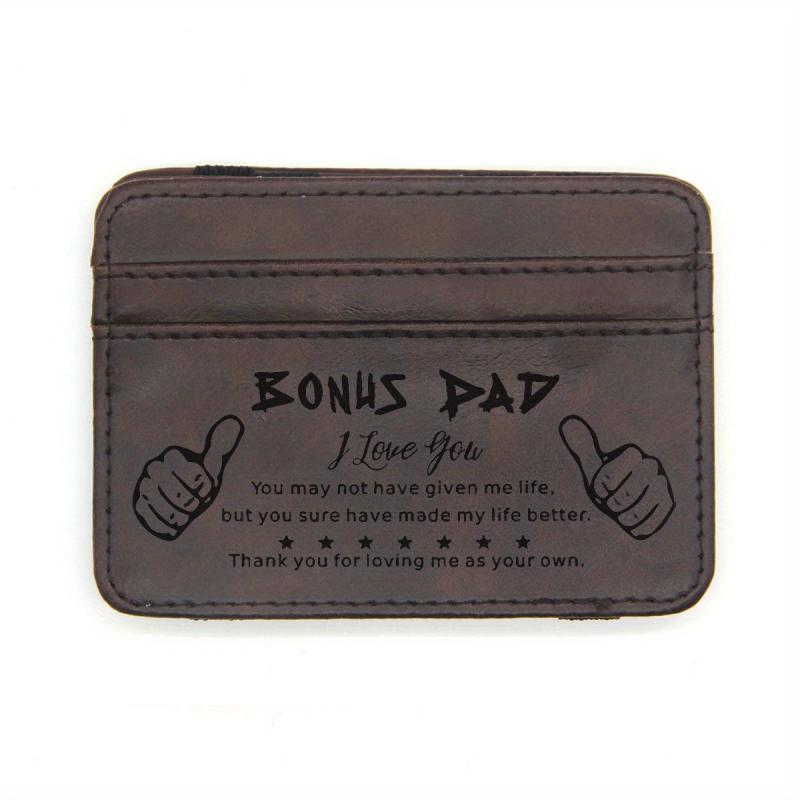 Men's Vintage Engraved Card Holder PU Leather Ultrathin Wallet