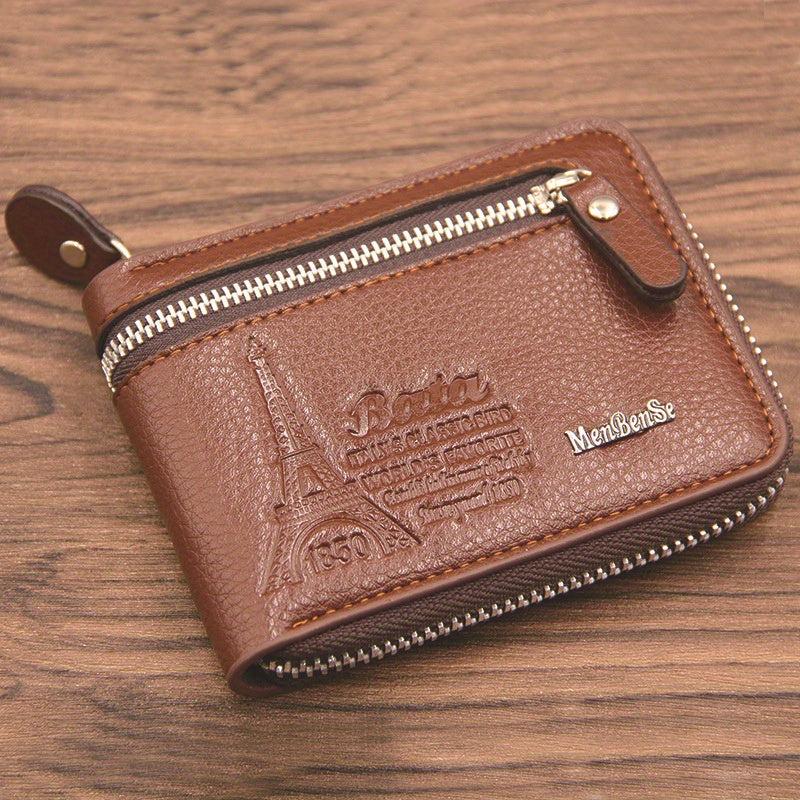 Men's Short Retro Wallet Driver's Bag Card Holder Coin Purse Gift