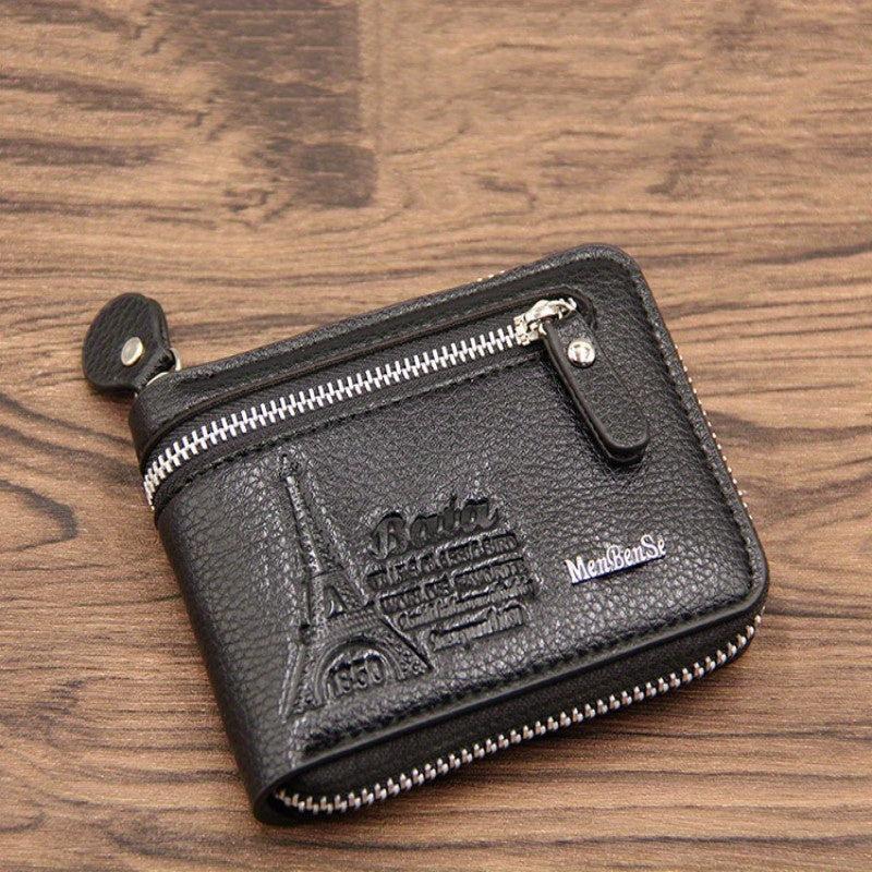 Men's Short Retro Wallet Driver's Bag Card Holder Coin Purse Gift