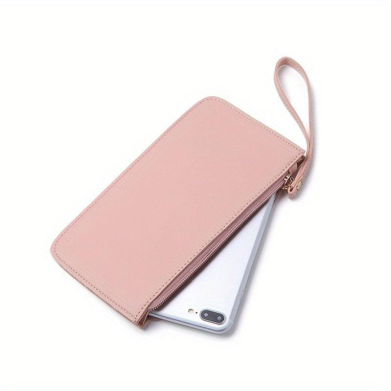 Men's Long Zipper Wallet Clutch Phone Handbag Multifunctional Bag