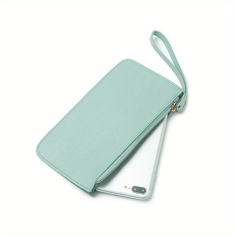 Men's Long Zipper Wallet Clutch Phone Handbag Multifunctional Bag