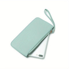Men's Long Zipper Wallet Clutch Phone Handbag Multifunctional Bag