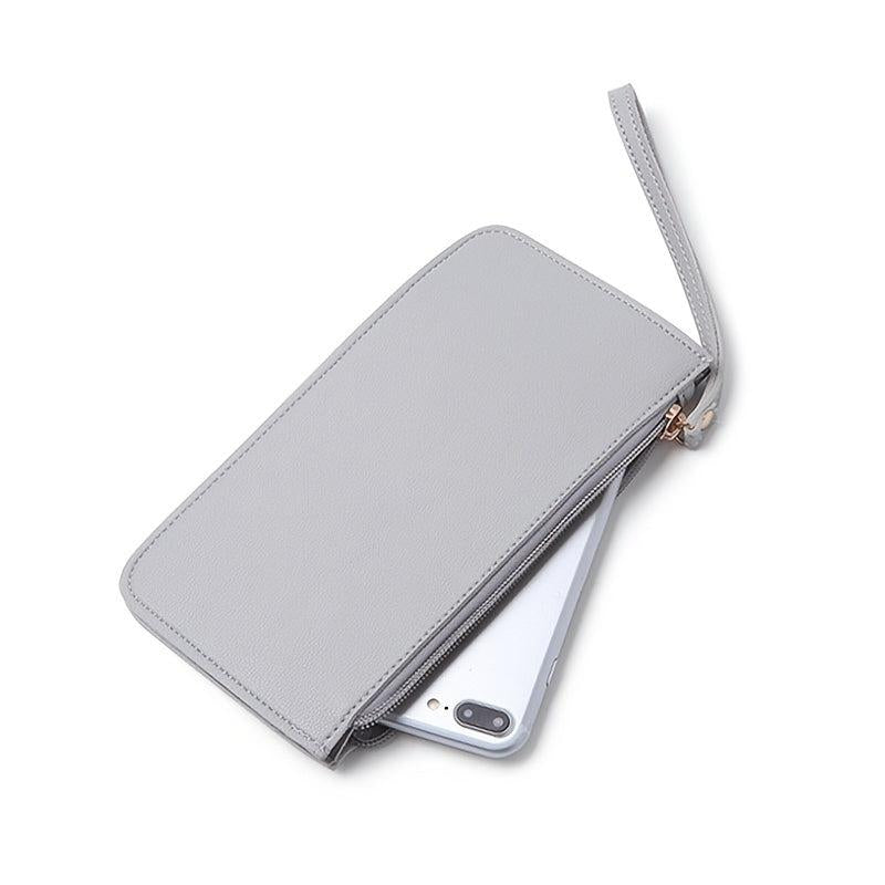 Men's Long Zipper Wallet Clutch Phone Handbag Multifunctional Bag