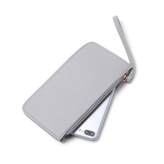 Men's Long Zipper Wallet Clutch Phone Handbag Multifunctional Bag