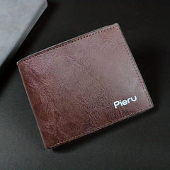 Men's Wallet Large Capacity Youth Money Clip Short Ticket Holder