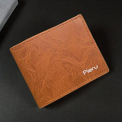 Men's Wallet Large Capacity Youth Money Clip Short Ticket Holder