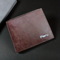 Men's Wallet Large Capacity Youth Money Clip Short Ticket Holder