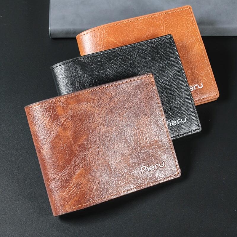 Men's Wallet Large Capacity Youth Money Clip Short Ticket Holder