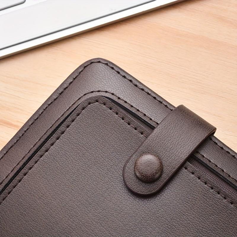 Men's Long Zipper Clutch Wallet Phone Coin Card Money Bag