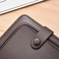 Men's Long Zipper Clutch Wallet Phone Coin Card Money Bag