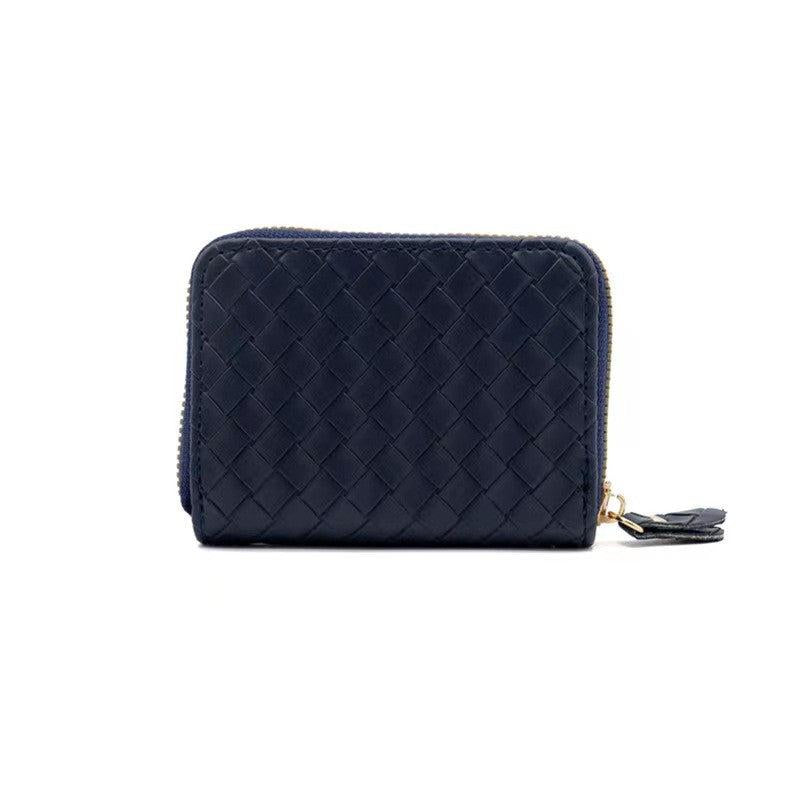 Braided Pattern Card Bag Large Capacity Credit Card Holder