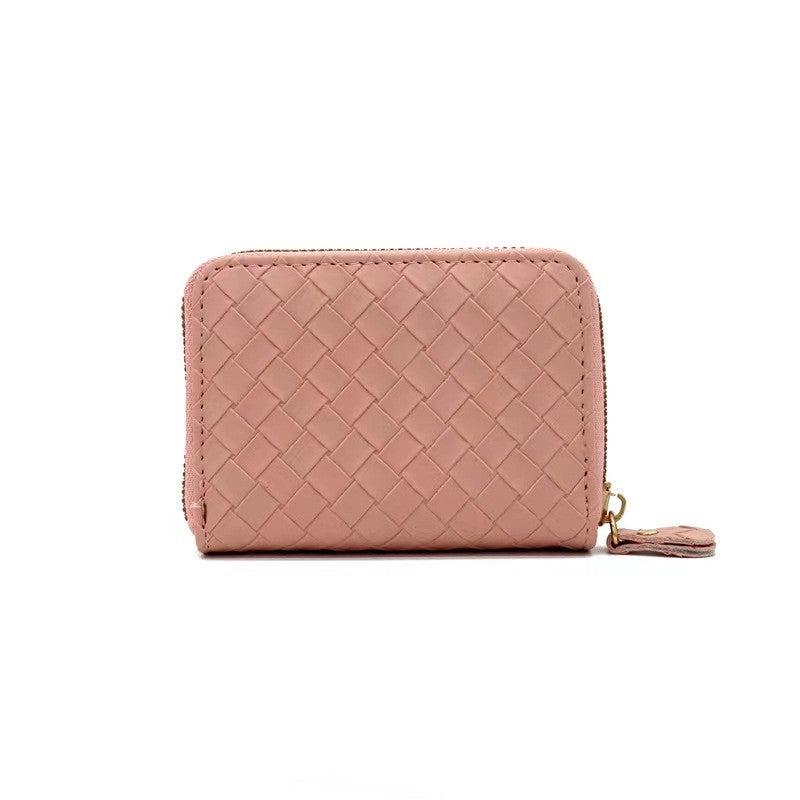 Braided Pattern Card Bag Large Capacity Credit Card Holder