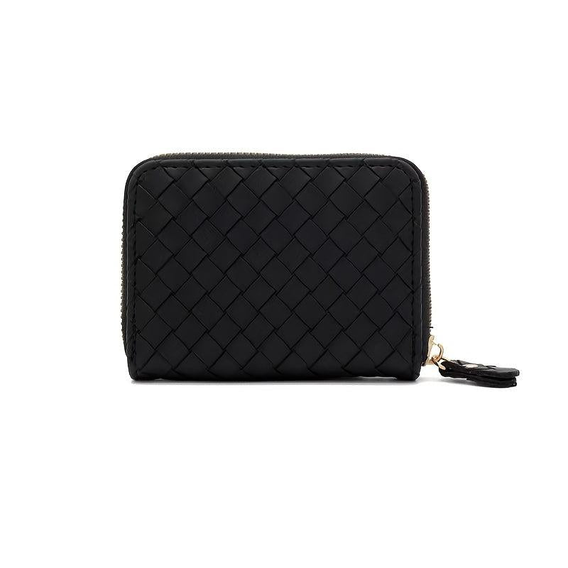 Braided Pattern Card Bag Large Capacity Credit Card Holder