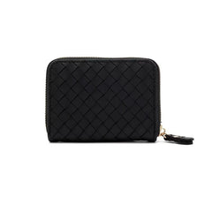 Braided Pattern Card Bag Large Capacity Credit Card Holder