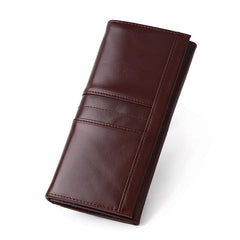 SCHLATUM RFID Blocking Leather Wallet Vintage Style
