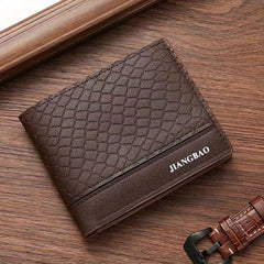 Snakeskin Pattern Wallets Retro PU Leather Card Holder Slim Classic Coin Pocket