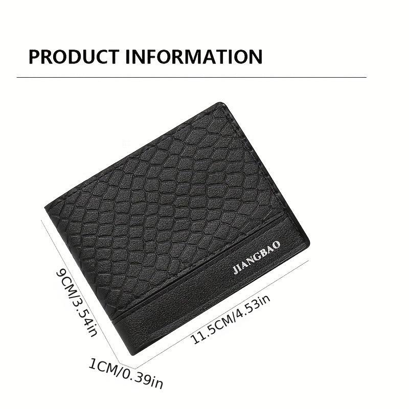 Snakeskin Pattern Wallets Retro PU Leather Card Holder Slim Classic Coin Pocket