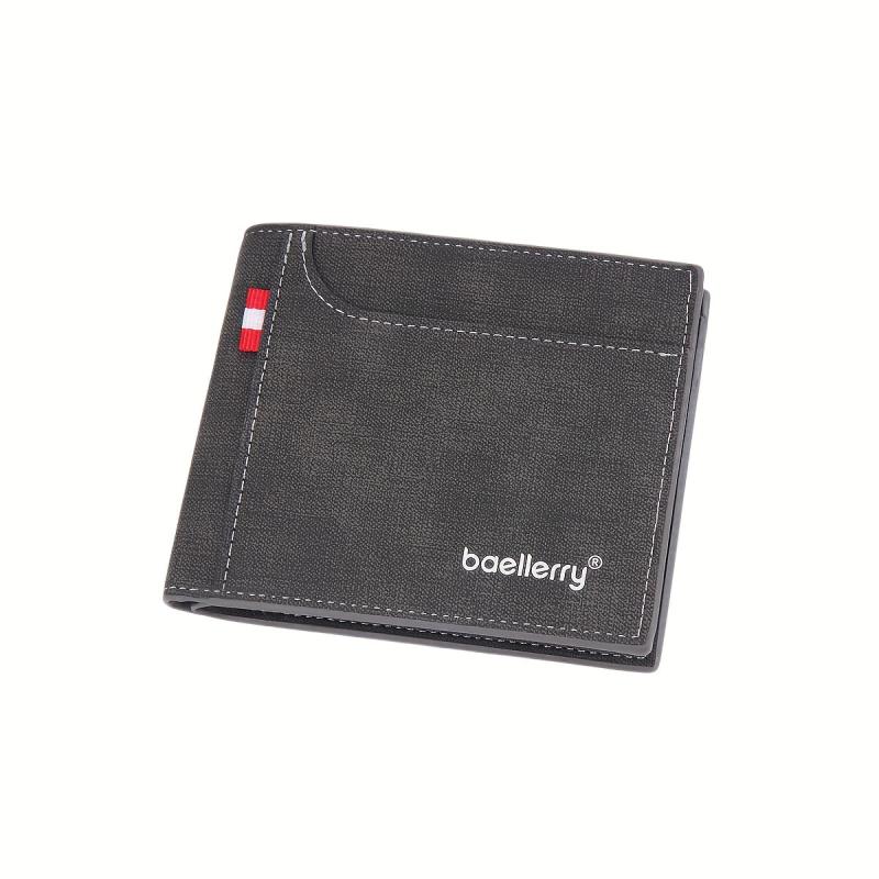 Men's Business Short Wallet with Card Slot Coin Purse Slim Money Card Holder