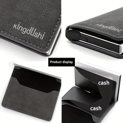 Pop up Card Bag Thin Credit Card Holder Large Capacity Card Bag
