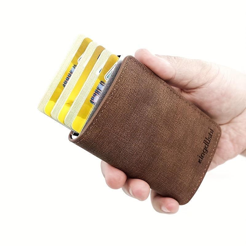 Pop up Card Bag Thin Credit Card Holder Large Capacity Card Bag