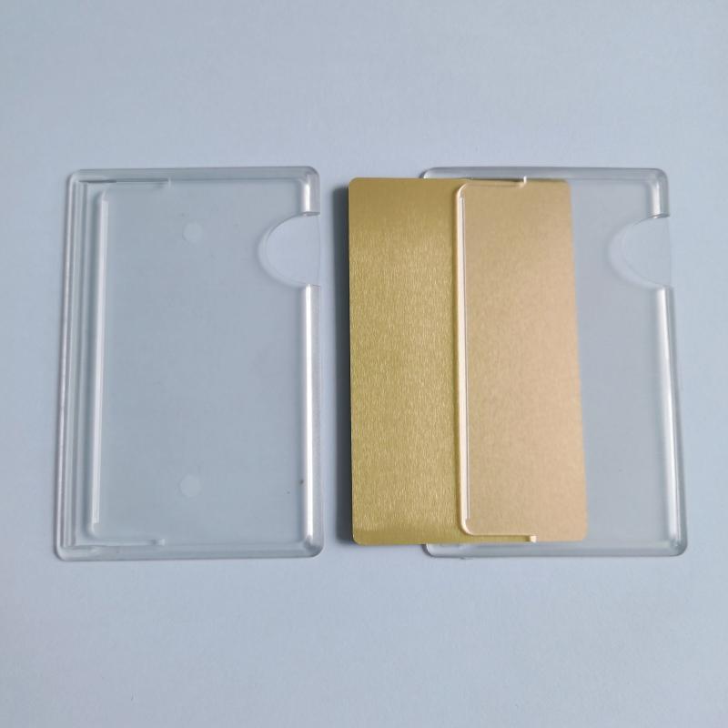 2pcs Transparent Card Holders Stick On Phone Back Card Holder