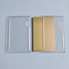 2pcs Transparent Card Holders Stick On Phone Back Card Holder