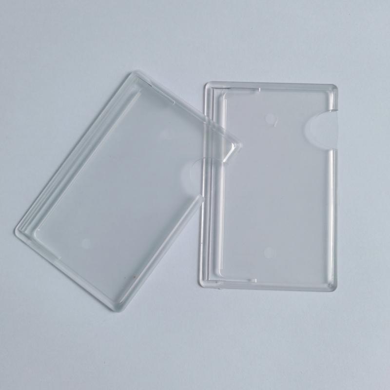 2pcs Transparent Card Holders Stick On Phone Back Card Holder
