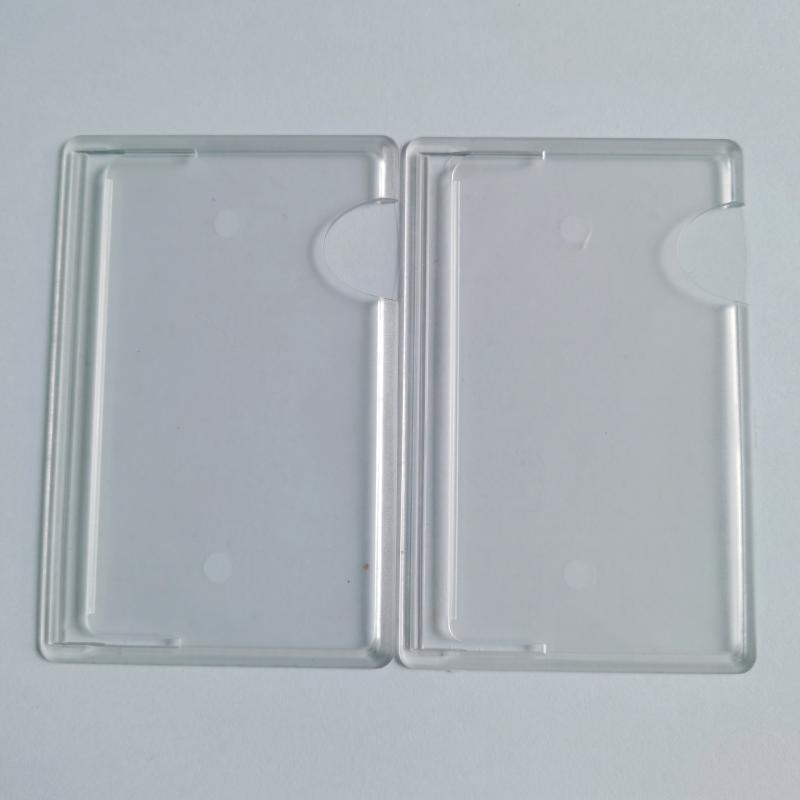 2pcs Transparent Card Holders Stick On Phone Back Card Holder